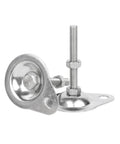 Rock Solid Adjustable Leveling Feet M8 To M16 Thread 304 Stainless Steel flat mounts with elliptical hook, showcasing durable design.