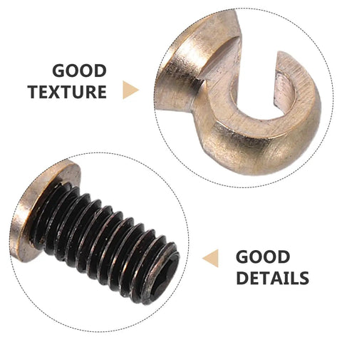 Grandfather Clock Weight Replacement Kit With Vintage Shell Hanging Hook And Nut Set M6 close-up showing hook texture and nut details