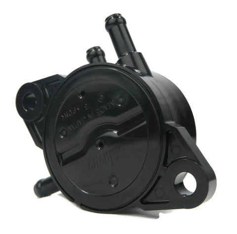 Front view of Genuine 808656 Mechanical Fuel Pump Drop In Replacement For Small Engine Mowers And Power Equipment Built Tough OEM Grade Dur for Briggs And Stratton Engines.