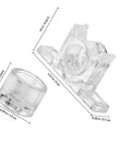 10 Pack Cabinet Push To Open Latch With Touch Beads ABS And Metal Material detailed size view