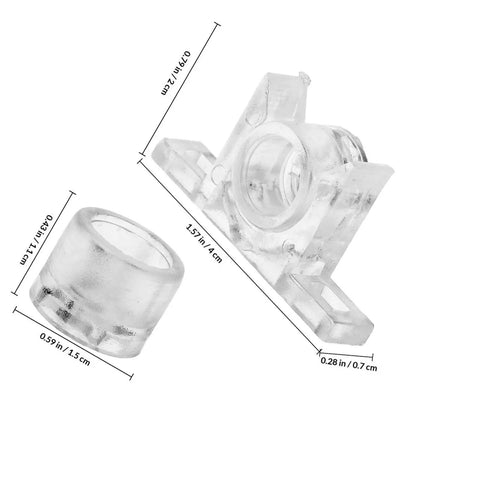 10 Pack Cabinet Push To Open Latch With Touch Beads ABS And Metal Material detailed size view