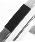 Close-up of Multi Function Door Lifter Tool For Drywall Panels showing comfort grip rubber handle for easy lifting.