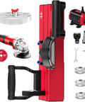 Pro Level Electric Tile Bevel Cutter shows angle adjustment tool and water cooling system for stone and wood jobs.