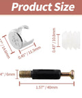36 Set 3 In 1 Furniture Connecting Kit For Cabinets Drawers And Wardrobes With M6 40mm Cam Screws Cam Fittings And Cam Lock Nuts