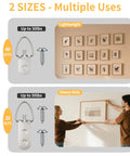 140 Piece Rock Solid D Ring Picture Hanger Screw Kit With Single And Double Hole D Rings For Hanging Heavy Frames Mirrors Canvas Wall Art With Easy Mounting Hardware For Quick Room Glow Up, showing lightweight and heavy-duty options.