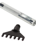 Prong Chisel Kit For Leather Stitching And Belt Punching, durable carbon steel handle and replaceable blade, high hardness