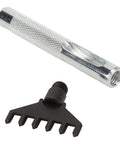 Prong Chisel Leather Stitching Kit Pro Grade with Replaceable Heads and Belt Punch Tool DIY Hole Punch Set component