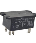 Beefy 12V DC Power Relay For General Purpose Use, 30A Heavy Duty Load Switching, 6 Pins DPST NO, side view