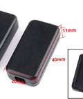Waterproof Junction Box Enclosure 40mm X 20mm X 11mm Small Plastic Electrical Box For Wiring, Surface Mount, Black, 12 Pack