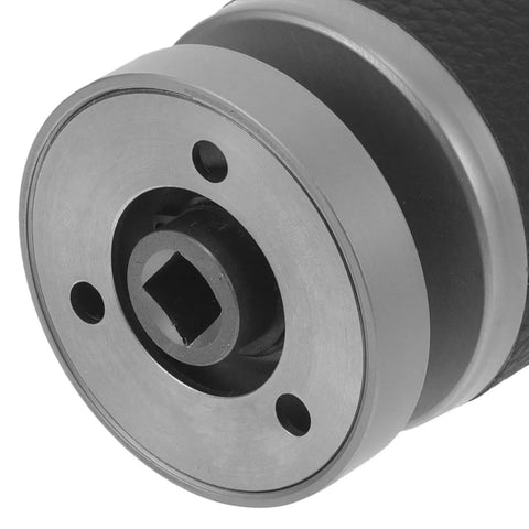 Close-up of European Style Beefy Ball Deadbolt Lock Single Cylinder Key Entry showing metal housing and keyhole detail.