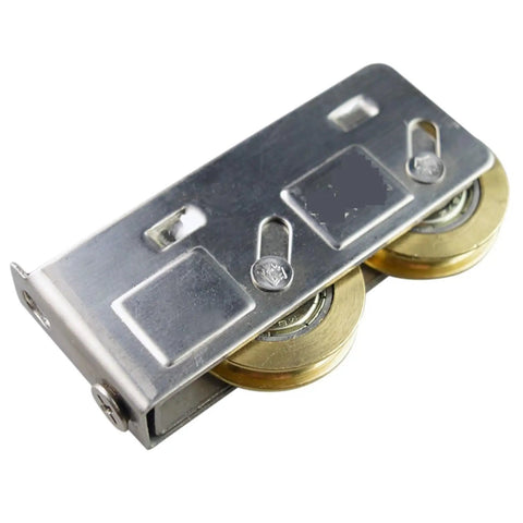 Darn Tough Sliding Door Wheels And Roller Pulleys Crafted From Hardened Stainless Steel With Copper Double Wheels for smooth operation.