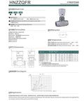 HNZZQFR tubular hydraulic bidirectional flow control valve with G3/8 thread and L08 connector; metal body with knurled knob