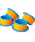 Two Pack Stretch Film Dispensers Hand Saver for 3 Inch Core Blue, Plastic Wrapping Tool for Faster, Tighter Wraps, Smooth Grip Handle, Protect Your Hands, Durable and Easy to Use, 2-pack