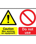 Maintenance In Progress Caution Metal Tin Sign 8x12 Inch For Factory Workshop Industrial Facility Equipment Service Notice Durable Indoor Outdoor Safety Sign with caution symbol