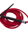 Air Cooled TIG Torch Kit with Flex Head 125 Amp Output, 12.5 ft red cable, one-piece assembly, suitable for thin metals