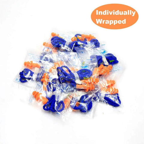 Corded Silicone Reusable Ear Plugs For Maximum Hearing Protection At The Gun Range And Everyday Noisy Jobs Bulk Pack