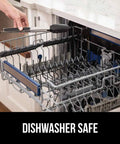 Heavy Duty Stainless Steel Kitchen Tongs Set Of 2 With Heat Resistant Silicone Tips in dishwasher