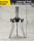 Pro 3 Jaw Bearing Puller Kit With T Handle For Workshop Built From Solid Carbon Steel Designed For Mechanics Fixing Cars Trucks Hard Core To Extract Stuck Shafts Or Housings Without Causing Damage Today Order Now For Quick Delivery And Sick Deals, internal puller 15-30mm three-claw, 176mm