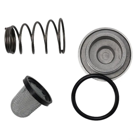 For Gy6 Oil Filter Drain Kit For 50Cc 125Cc 150Cc Scooter And Moped Engine With Heatproof Spring Seal Ring Cap Essential Repair Gear steel filter and spring