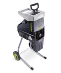 Corded Wood Chipper Shredder For Yard Cleanup With Collection Bag 1.7 Inch Cutting Capacity And 15 Amp Electric Motor Mulch Leaves Twigs And Brush Portable Garden Waste Crusher For Home Lawns And Backyards