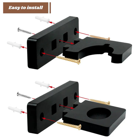 Vertical Katana Wall Mount Holder Adjustable Samurai Sword Wall Hanger For Slanted Display And Cosplay Blade Collection Bamboo