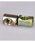 Beefy Barrel Nuts Set For Furniture Construction Easy To Install Slotted M6 Cross Dowels 10mm 12mm Zinc Plated Pack Of 10 Heavy Duty Connectors