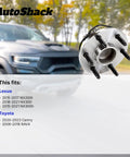 Rear Wheel Hub Bearing Assembly Left And Right With ABS Replacement For 2006-2018 Toyota RAV4, 2020-2023 Toyota Camry, 2018-2021 Lexus NX300, 2015-2017 Lexus NX200t 2-Piece Set