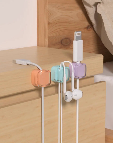 Magnetic Cable Clips And Adjustable Cord Holders For Home Office Desk Car Wall And Nightstand Adhesive Wire Keeper Organizer 8 Pack