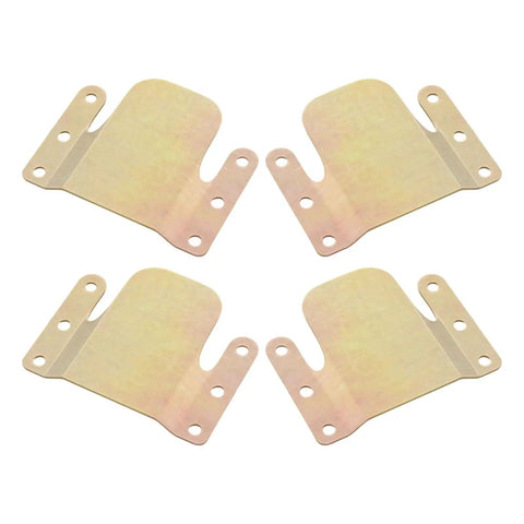 Two Pack Couch Clip Furniture Connecting Fixture for Sectional Sofas, Universal Interlock Bracket Set, showing metal connectors