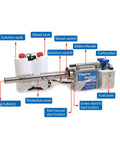 Portable Pulse Water Mist Fogger Electric Sprayer With 15L Stainless Steel Tank labeled components diagram