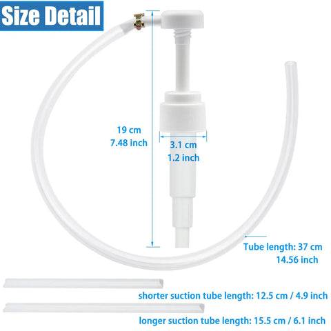 Quart Bottle Hand Pump No Spill For Gear Oil And Transmission Fluids 8cc Stroke Capacity 28mm Bottle Cap dimensions