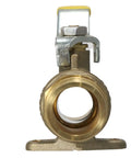 5 Piece Set 1 Inch PEX A Expansion Ball Valve With Drop Ear, front view, brass material, for PEX A tubing, 400 PSI certified