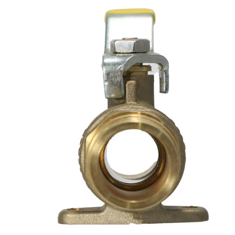 5 Piece Set 1 Inch PEX A Expansion Ball Valve With Drop Ear, front view, brass material, for PEX A tubing, 400 PSI certified
