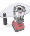 Straight Up Precision Replacement Router Base Plate For Compact Power Tools, 6 By 9 Inch sub mount and clear cast acrylic design.