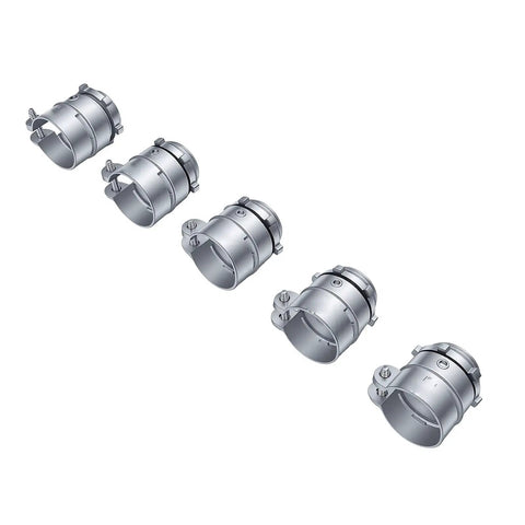 Dead On One Inch Squeeze Conduit Connector Heavy Duty Die Cast Zinc Alloy Electrical Wire Clamp set of five for secure wiring jobs