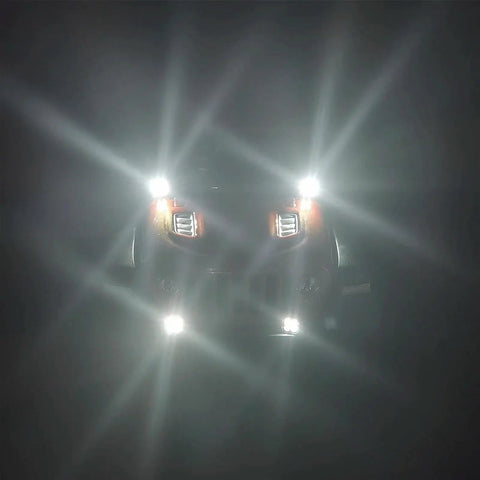 Lit LED RC Light Strips Kit For Axial SCX10 90027 TRX4 TRX6 D90 Wraith RR10 1/10 RC Crawler Cars illuminating in darkness