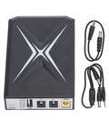 Portable Mini Ups Battery Backup 10400Mah with USB and DC outputs for routers, modems, and cameras during outages.