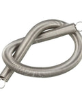 Stainless steel extended tension spring with dual hooks, 0.031 in wire diameter, 11.81 in free length