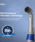 Cordless Electric Grout Scrubber For Tiles With High Frequency Vibration IPX7 Waterproof Cleaner showcasing vibration technology