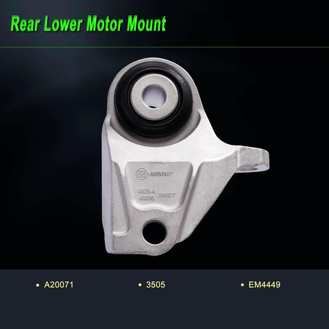 Rear Lower Motor Mount for Set Of 4 Heavy Duty Engine Motor Mounts For 2014 2021 Ram ProMaster 1500 2500 3500 3.6L V6 Replacement Parts A5938 A20071 A5879 A20080 68185879AA 68157407AA 68157408AB 68264483AA.