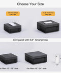 Outdoor Post Lights Hardwired Weatherproof AC 100 240V Modern Pillar Light size comparison with smartphone and dimensions.