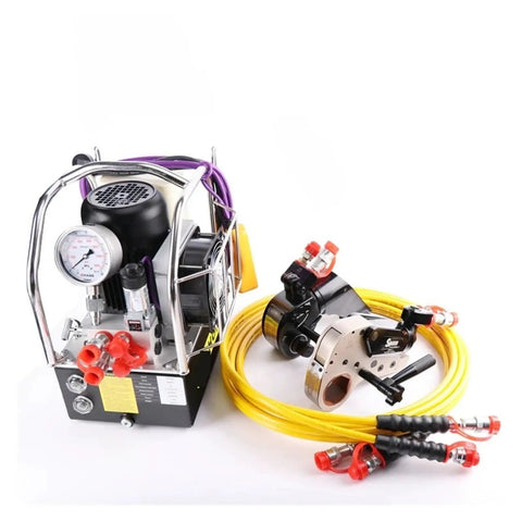 Dead Nuts Accurate Hydraulic Torque Wrench featuring adjustable air powered pneumatic square drive head and heavy duty impact ratchet pump