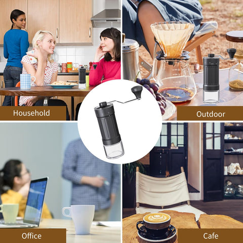Portable Coffee Grinder With 40 External Grind Settings Ceramic Conical Burrs 25g Capacity Double Bearing For Espresso French Press And Pour Over External Adjustment For Precise Coarseness Pro Grade Barista Ready