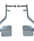 Go Kart Steering Spindle Bracket Set Heavy Duty Five Eighth Inch Axle And Four And A Half Inch Long Brake And Throttle Pedal Kit Fits Predator 212cc 196cc 301cc 420cc Yerf Dog Manco Azusa Go Kart Parts Silver.