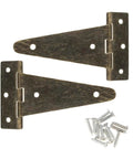 Heavy Duty T Hinges For Cabinet Doors Barn Wood Boxes And Furniture Built Tough As Nails For Quick Straightforward Setup with screws.