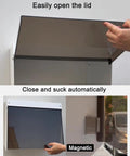 Kickass Heavy Duty EV Charger Cover With Slick Flip Up Door, All Weather wall mount shield showing magnetic lid opening.