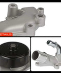 Premium Heavy Duty Engine Water Pump 3.6L DOHC V6 featuring aluminum body and steel impeller for Dodge Charger, Challenger.