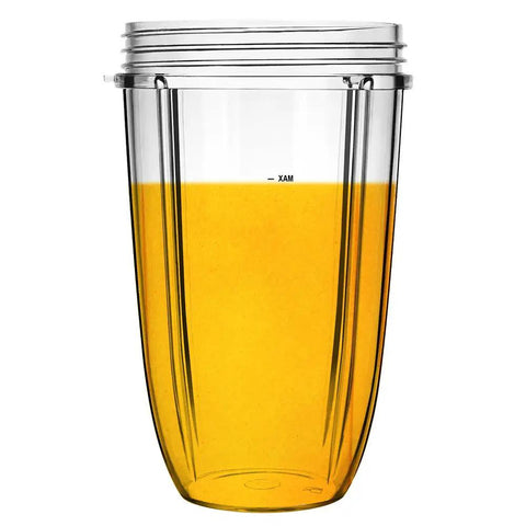 Replacement 24oz Blender Cups Compatible With Nutribullet 600W And 900W High Speed Blenders - Food Grade Plastic, Dishwasher Safe, Travel Ready, Easy Pour, Durable Nutribullet Style Cups