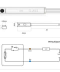 Non Contact Magnetic Induction Switch For Pneumatic Cylinders D-A93, Normally Open Sensor, wiring diagram view