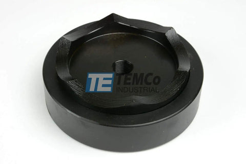 Four Inch Conduit Punch And Die For Hydraulic Knockout Driver with black oxide finish, threaded for three quarter inch to sixteen thread